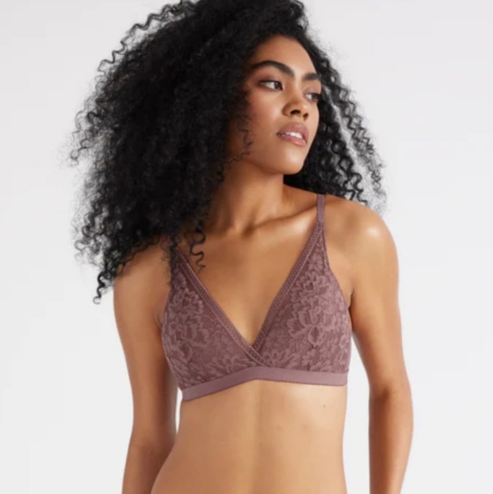 Knix Lace Deep V Bralette XXL